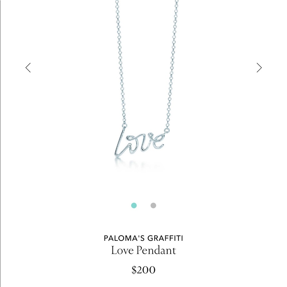 Tiffany Love necklace 16 inches
